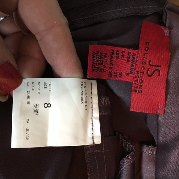 JS Collections Petite Collared Sleeveless Top - Picture 5 of 5